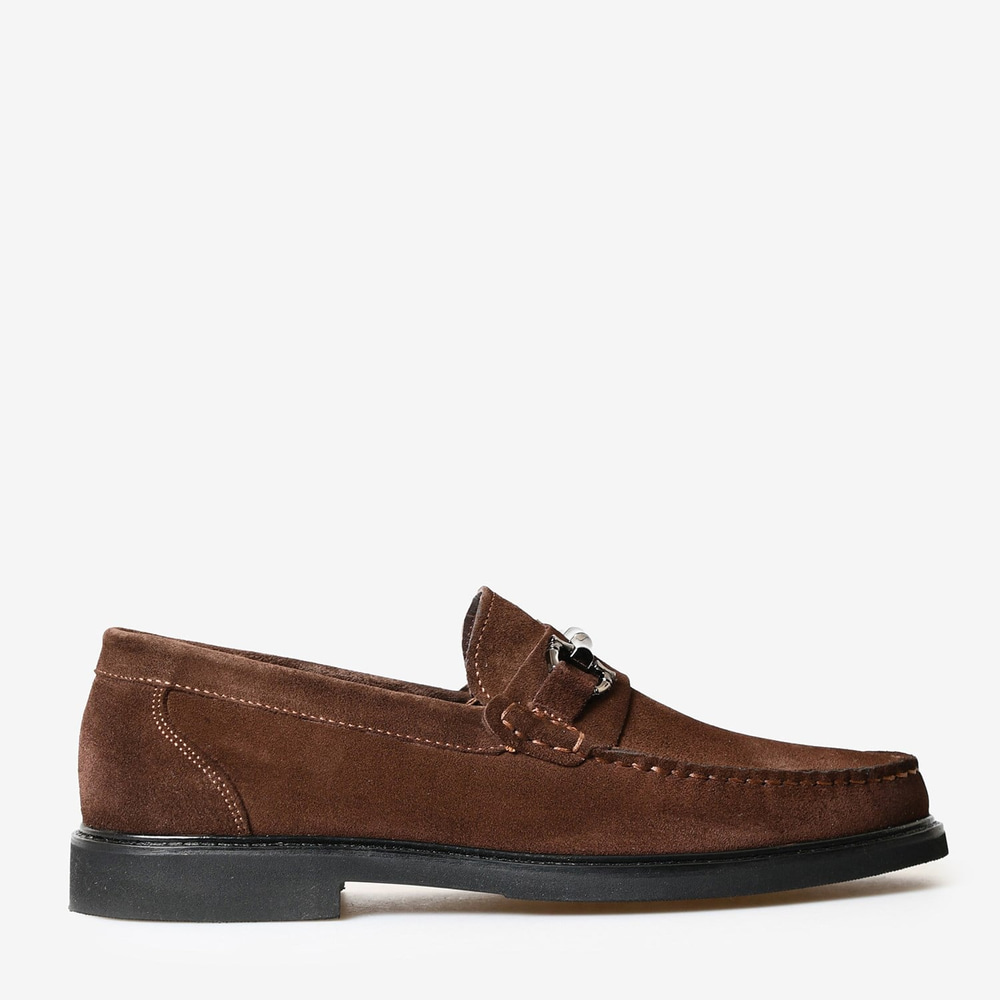 Kahve Süet Tokalı Erkek Loafer