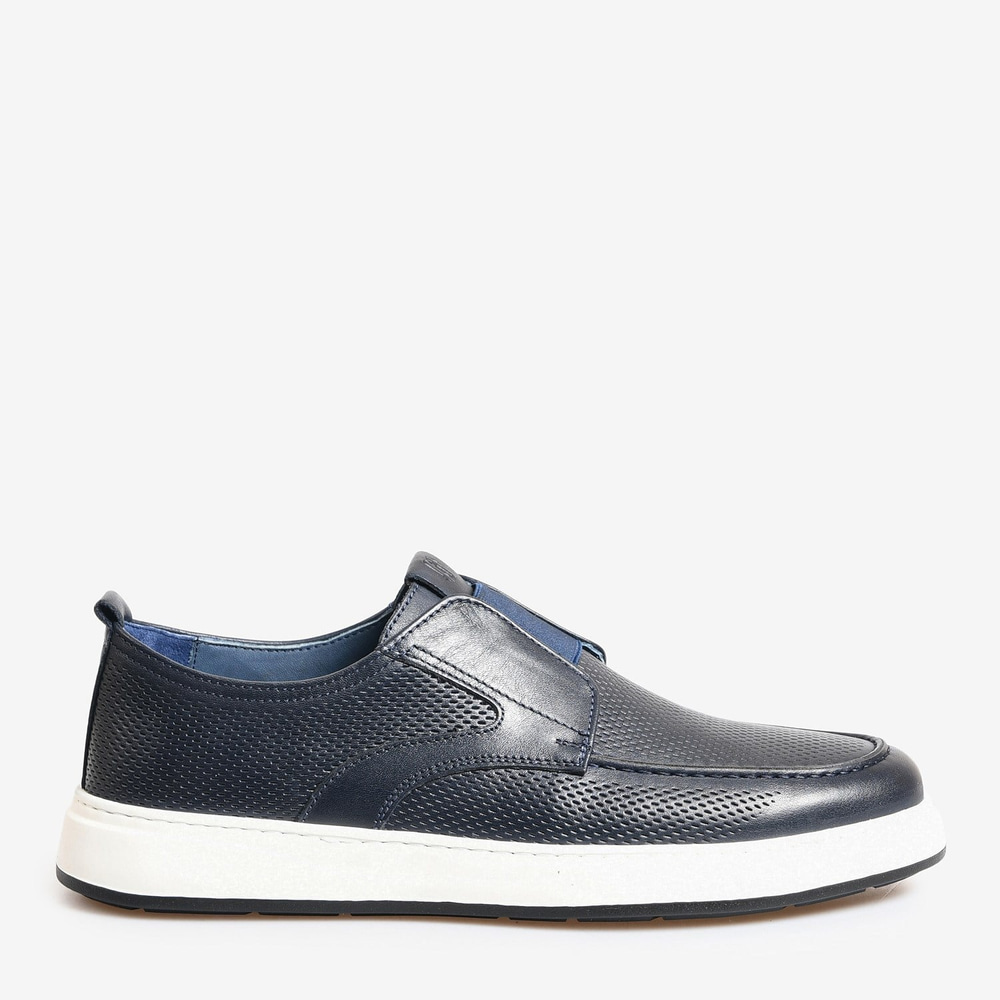 Lacivert Deri Erkek Loafer