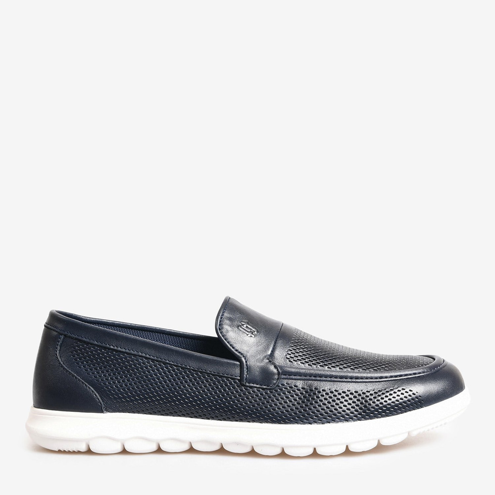 Lacivert Deri Erkek Loafer