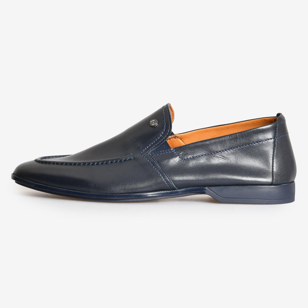 Lacivert Deri Erkek Loafer