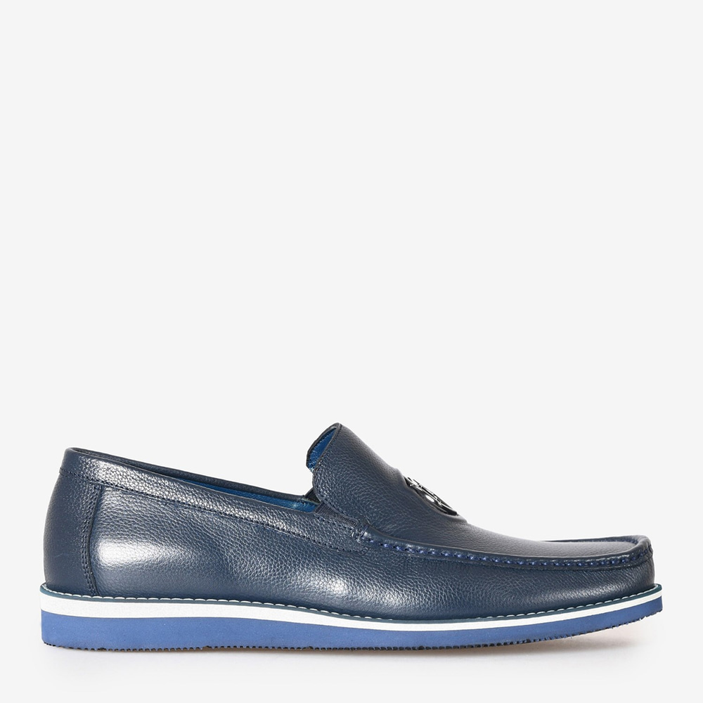 Lacivert Deri Erkek Loafer