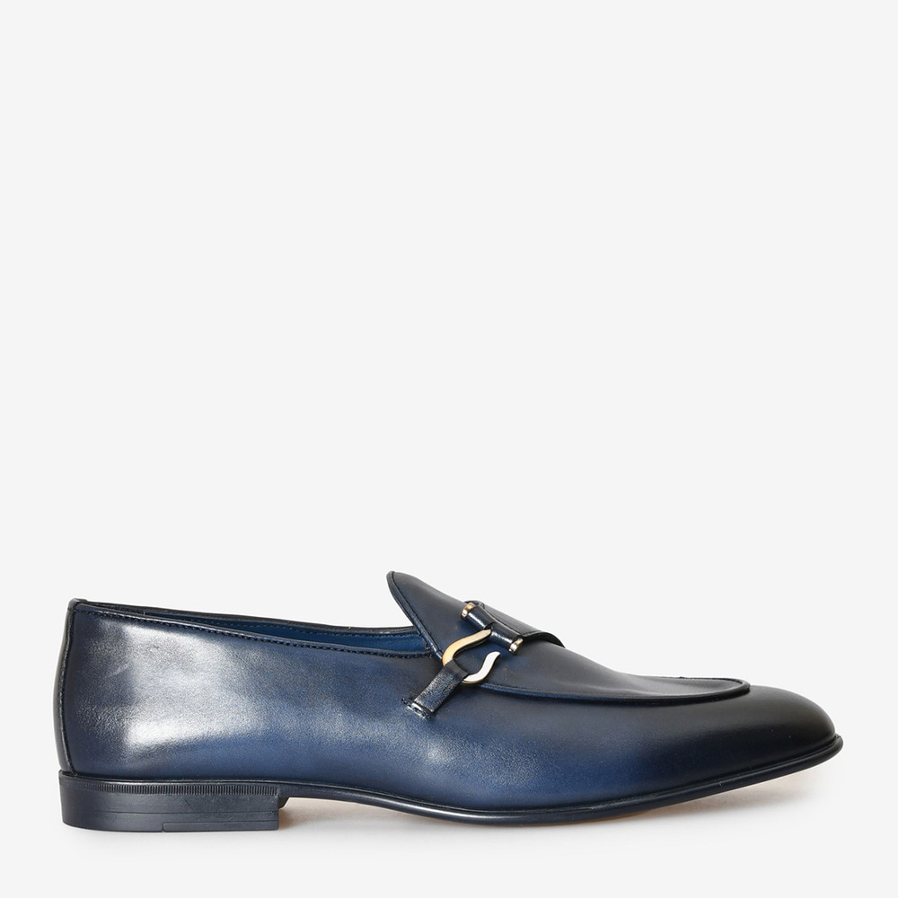 Lacivert Deri Erkek Loafer