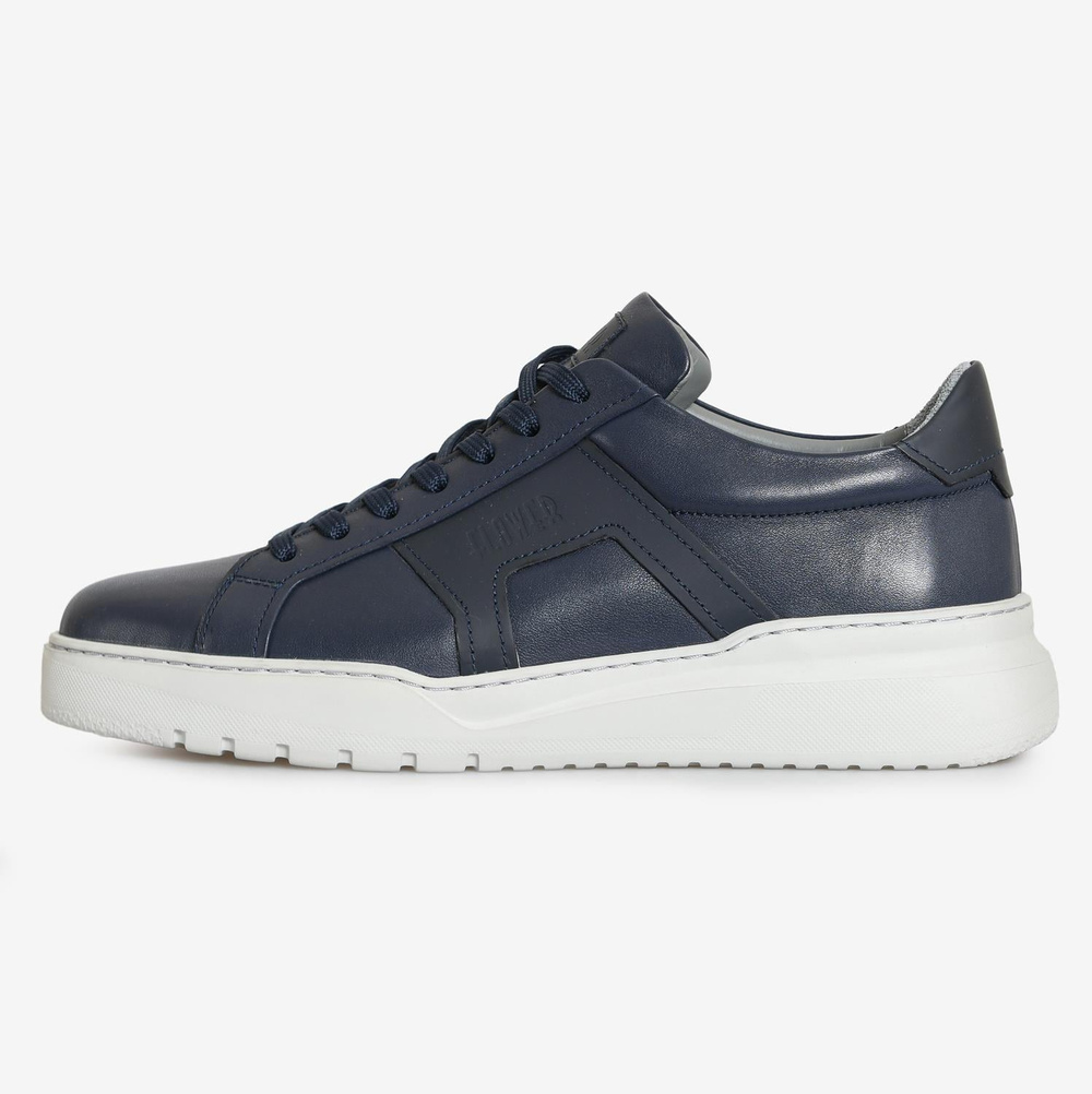 Lacivert Deri Erkek Sneaker