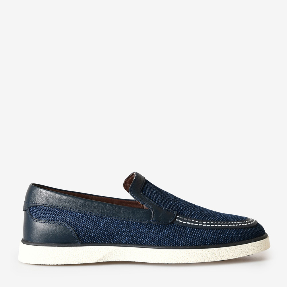 Lacivert Triko Erkek Loafer