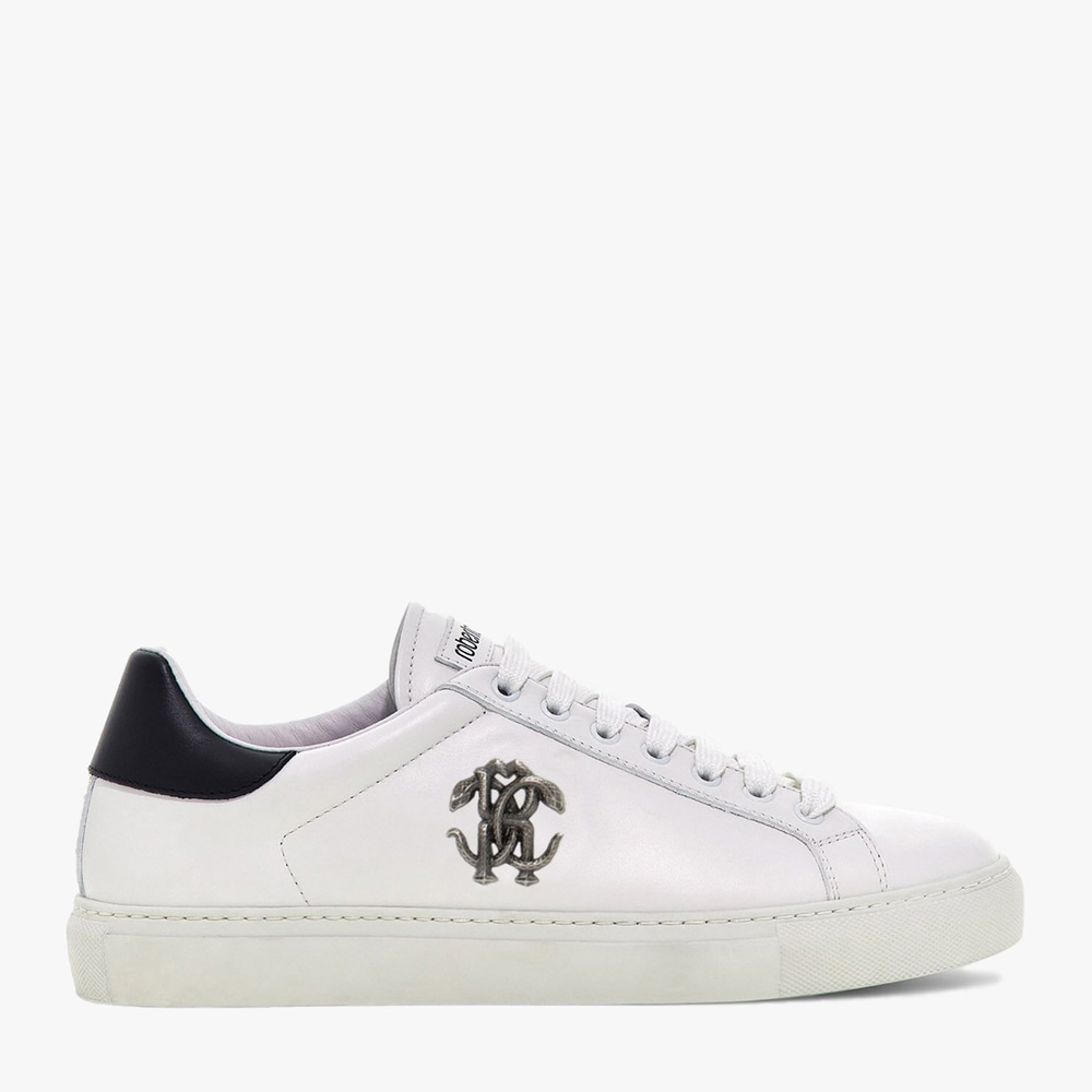 Roberto Cavalli Beyaz Deri Erkek Sneaker