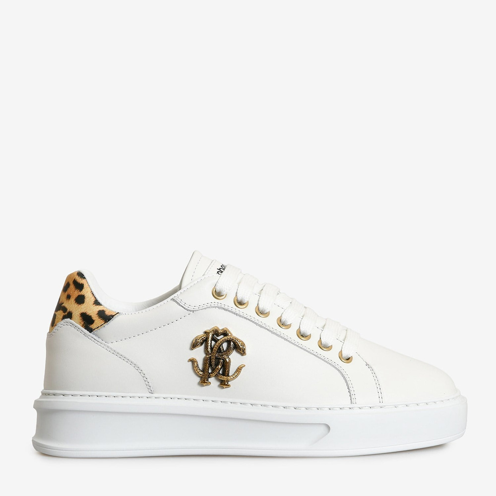 Roberto Cavalli Beyaz Deri Kadın Sneaker