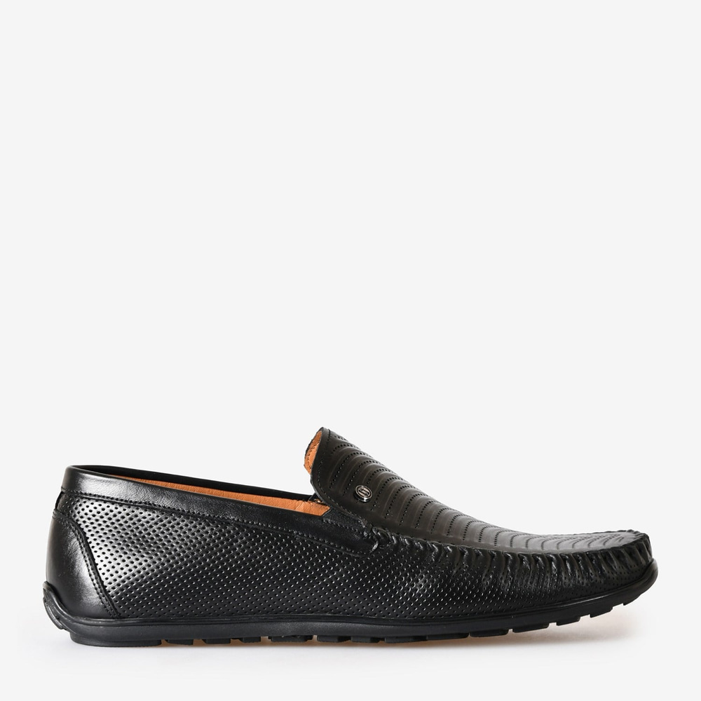 Siyah Deri Erkek Loafer