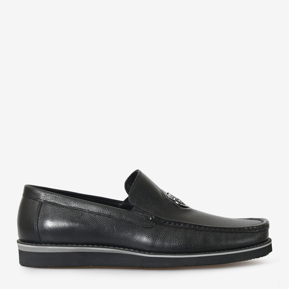 Siyah Deri Erkek Loafer