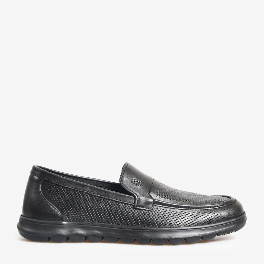 Siyah Deri Erkek Loafer
