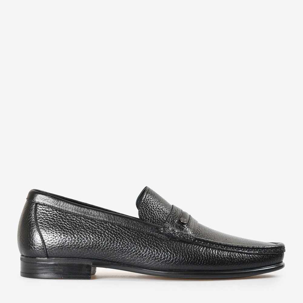 Siyah Deri Erkek Loafer