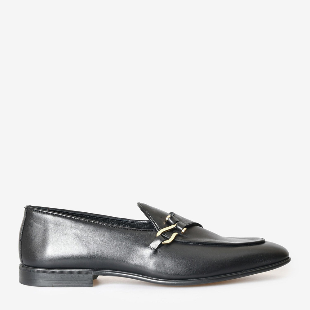 Siyah Deri Erkek Loafer