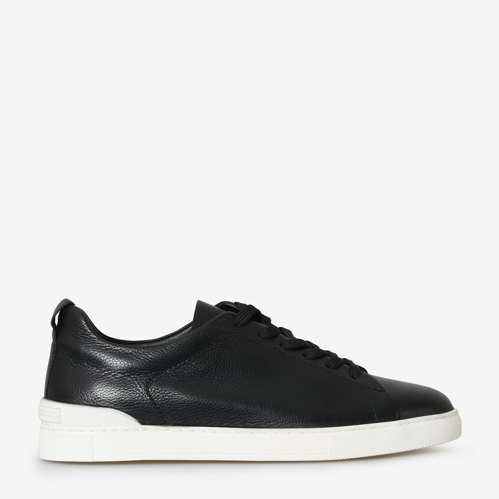 Siyah Deri Erkek Sneaker