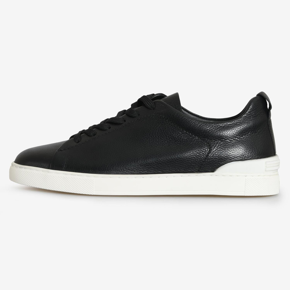 Siyah Deri Erkek Sneaker