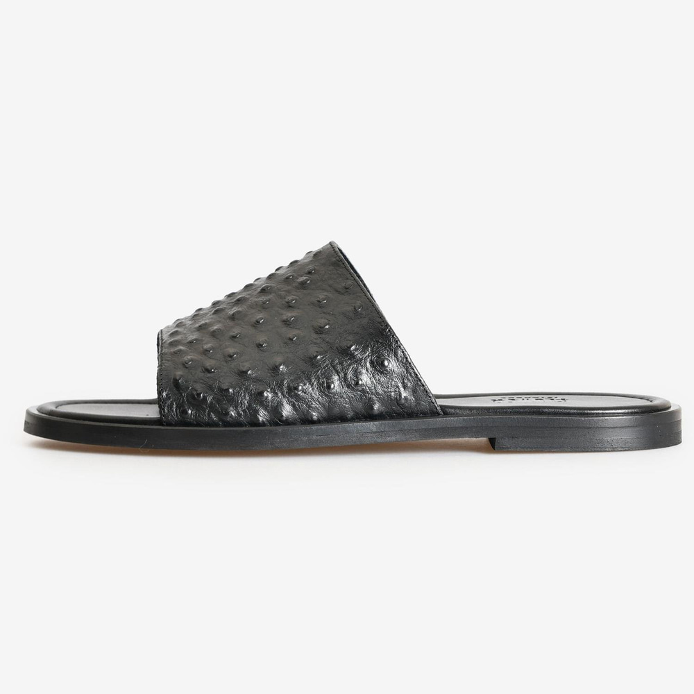 Siyah Deri Erkek Terlik