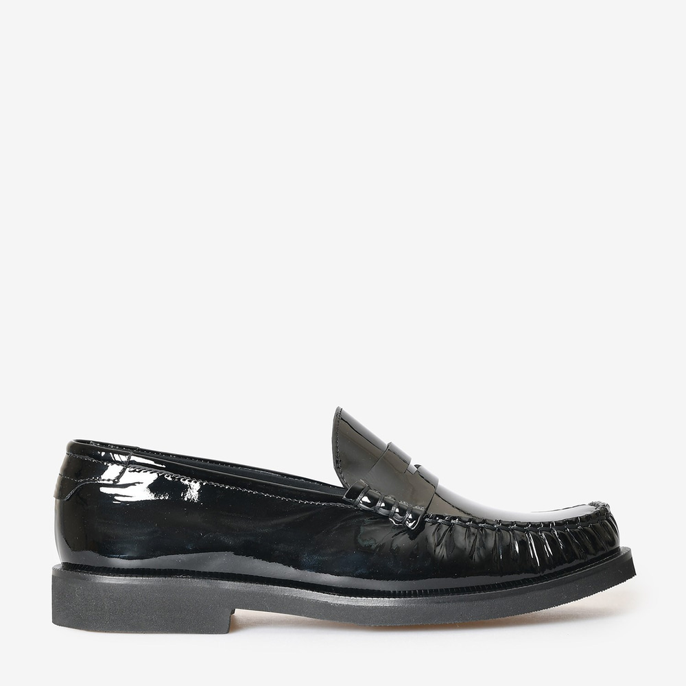 Siyah Rugan Kadın Loafer