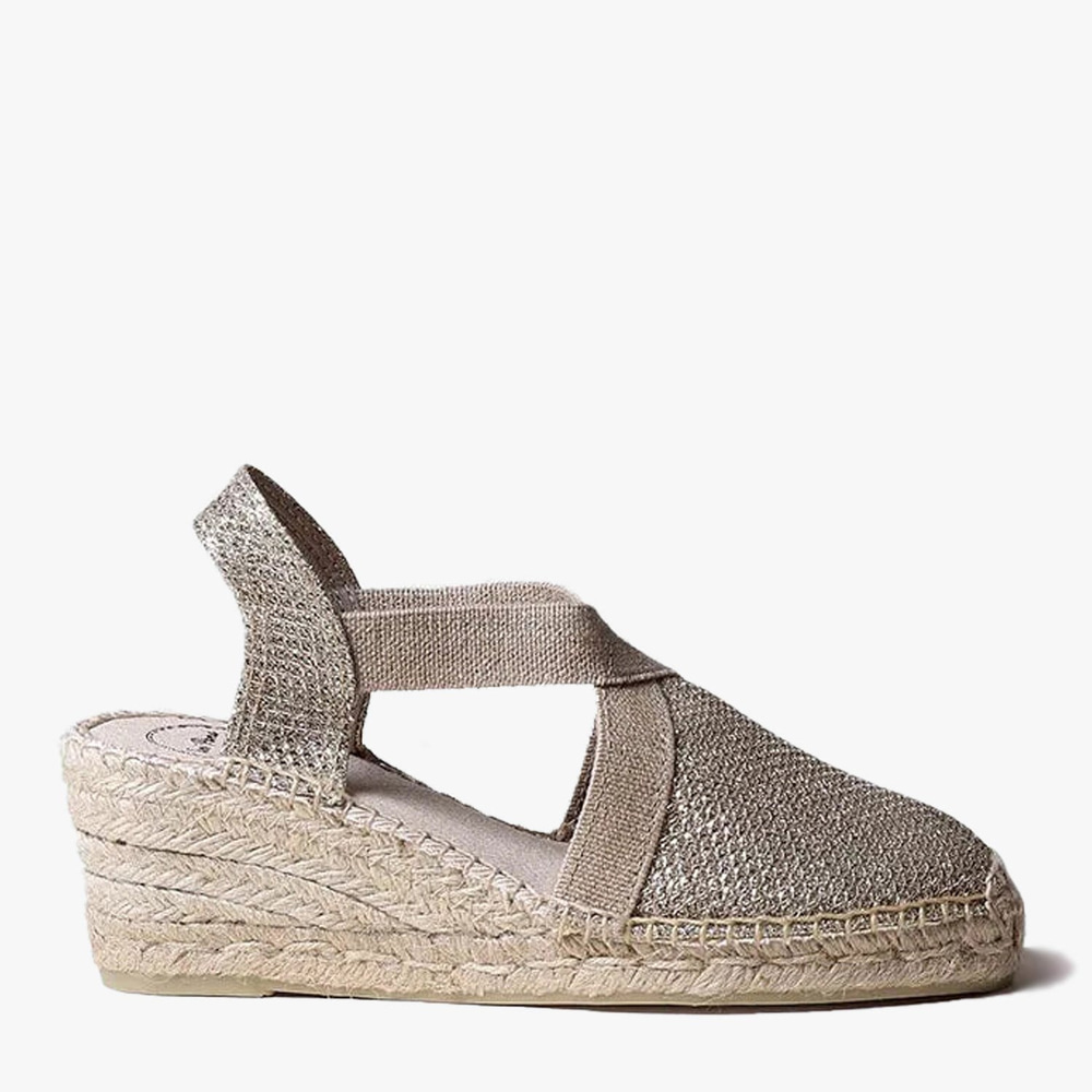 Toni Pons Triton Platin Vegan Espadril Kadın Sandalet