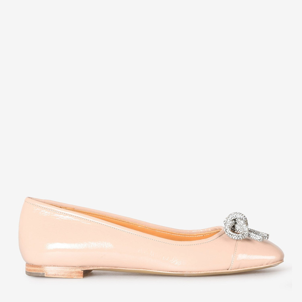 Vizon Rugan Fiyonk Detaylı Kadın Loafer
