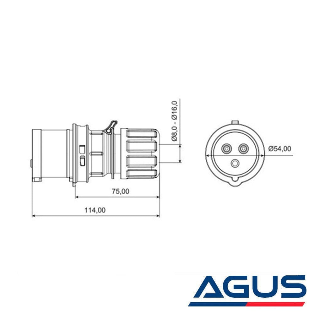 220V Karavan Enerji Besleme Fişi 16A