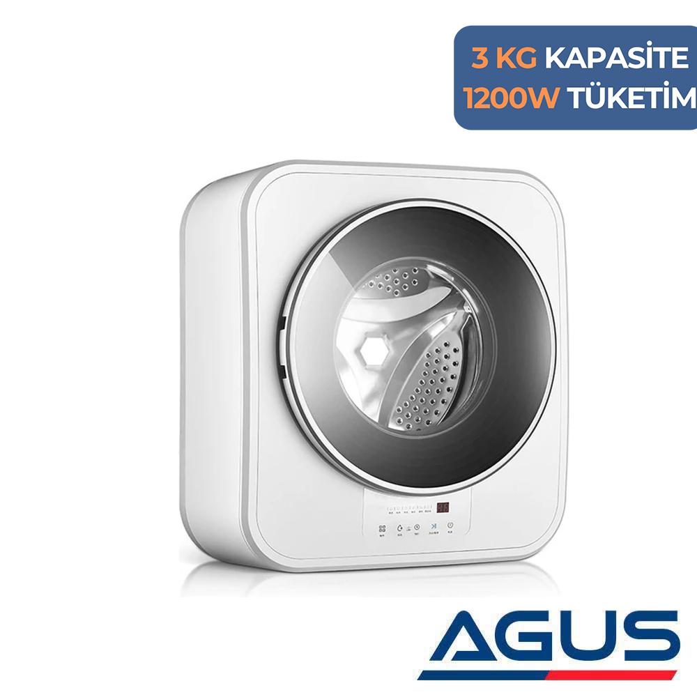 3 Kg Duvara Monte Karavan & Tekne Çamaşır Makinesi 1200w