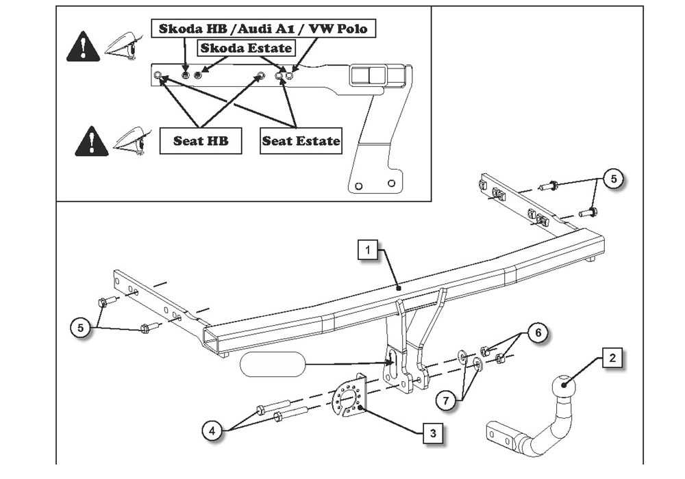 Audi A1 Çeki Demiri