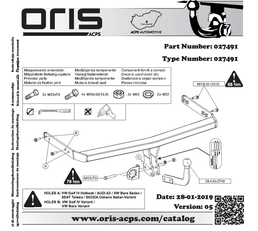 Audi A3 Çeki Demiri 8L 1996-2003