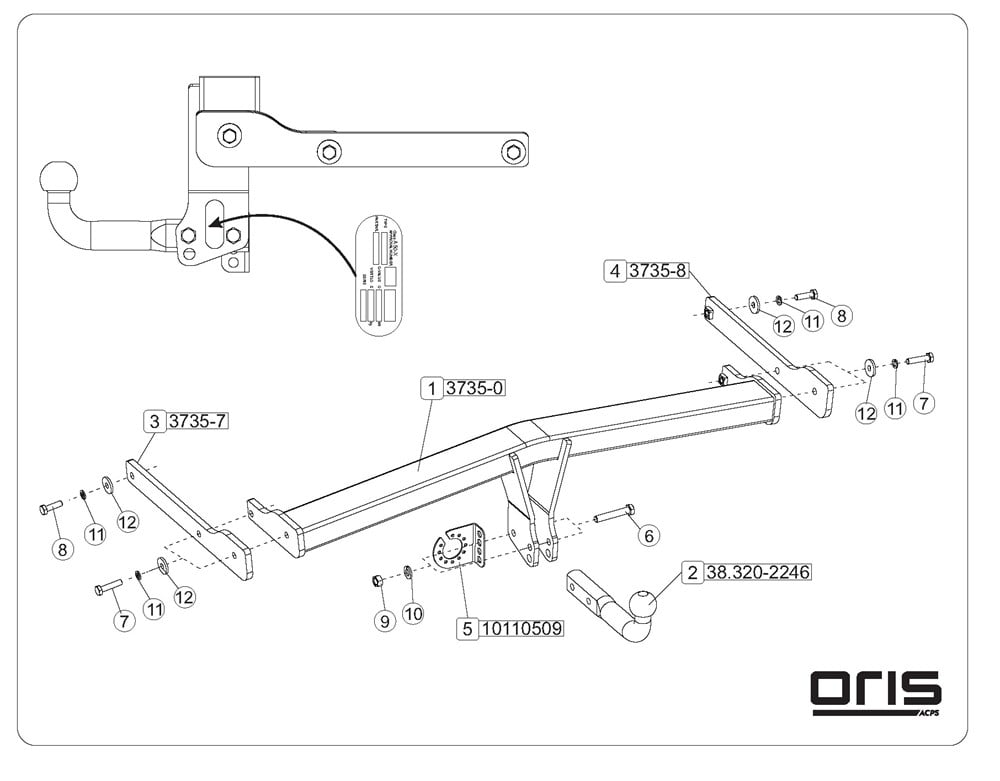 Audi Q3 Çeki Demiri 8U 2012-2018