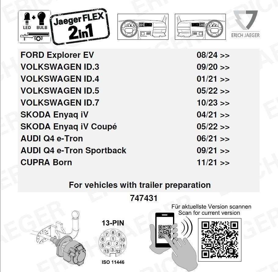 FORD Explorer-EV 2024- Römork Tesisatı 13P