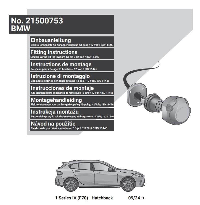 BMW 1-Serisi 2024- F70 Römork Tesisatı 13P