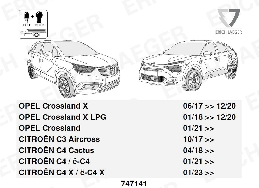 OPEL Crossland Römork Tesisatı 13P