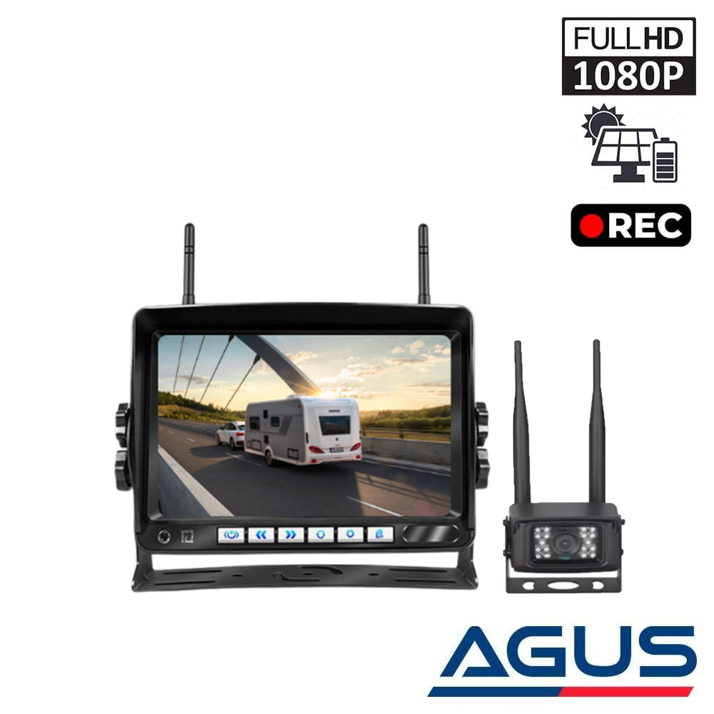 Dahili Ekranlı Wireless Karavan Geri Görüş Kamerası 1080P - Premium