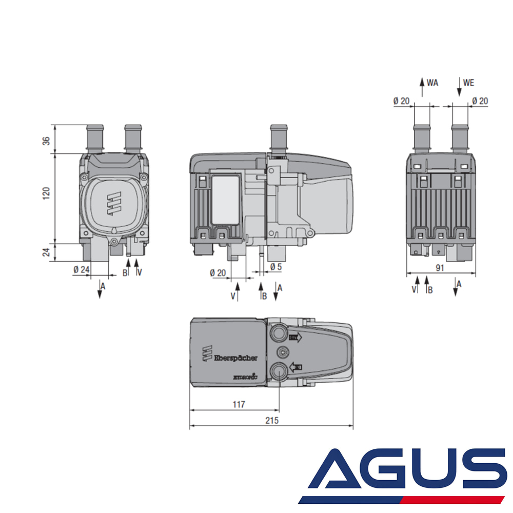 Eberspacher Hydronic S3 Dizel Ortam ve Su Isıtıcı