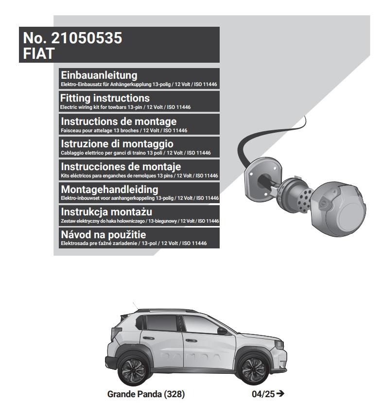FIAT Grande Panda 2025- Römork Tesisatı 13P