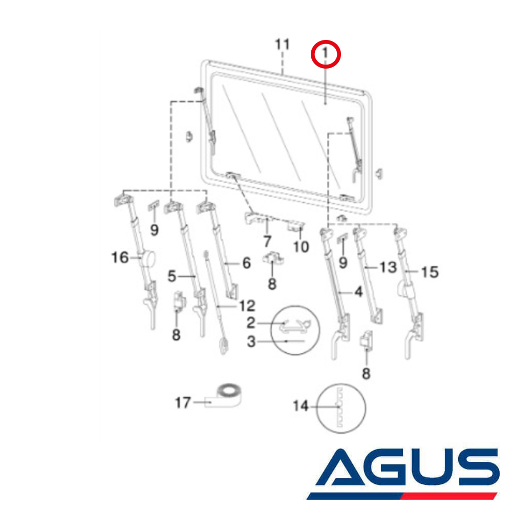 Hobby Karavan Camı 740x360 mm