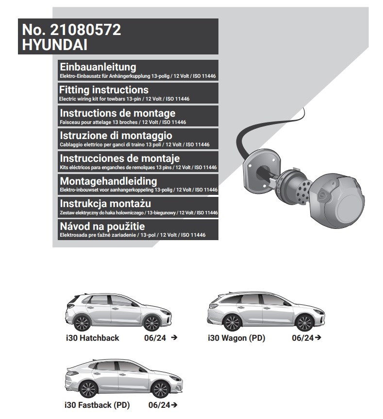 HYUNDAI İ30 2024- Römork Tesisatı 13P