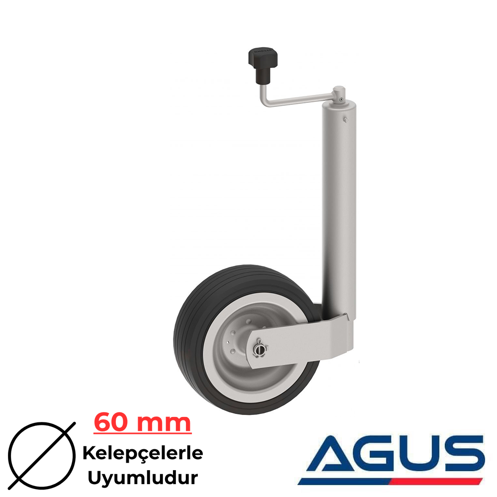 Knott Premium 500 kg 60 mm Krikolu Ön Destek Tekeri