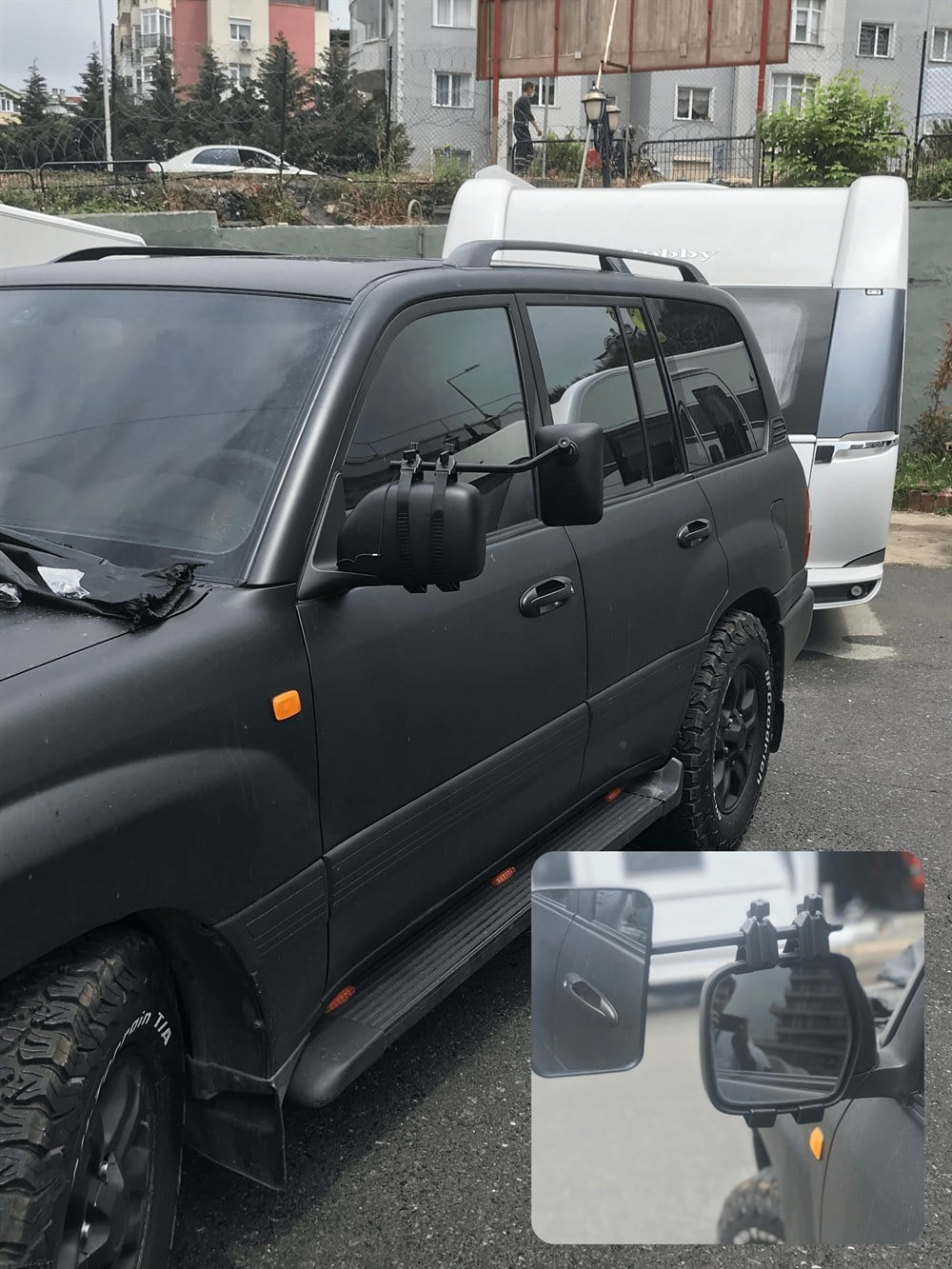 Konveks Karavan Yan İlave Geniş Görüş Aynası - Tek