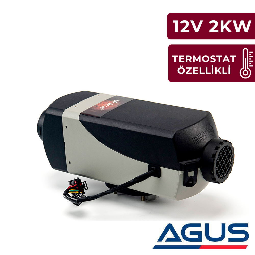 LF-Bros 12V 2KW Termostat Özellikli PREMIUM Dizel Isıtıcı