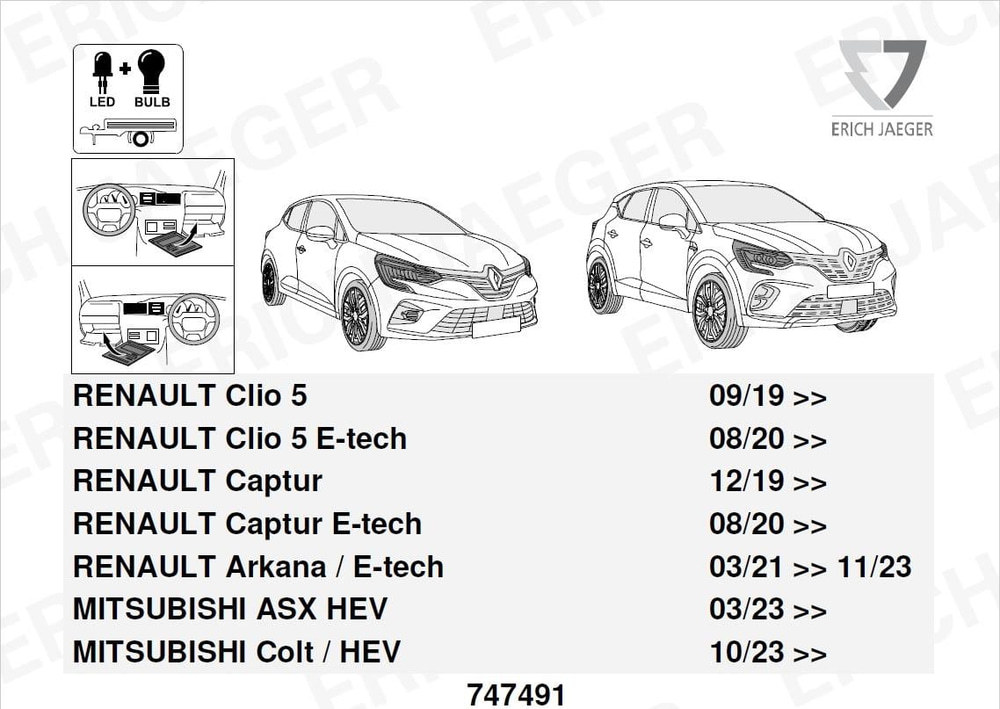 RENAULT Clio V 2019-2026 Römork Tesisatı 13P
