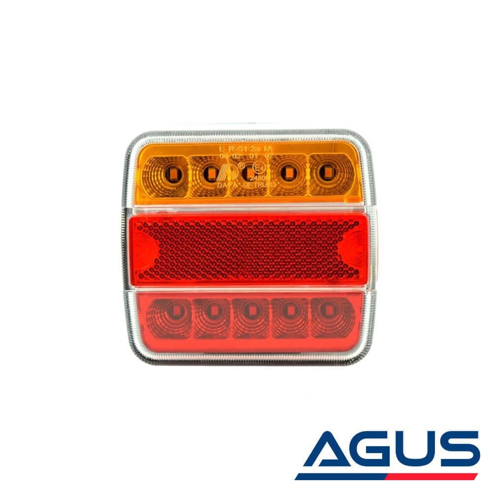 Römork ve Karavan Led Stop Lambası 12 Volt Kare Tip