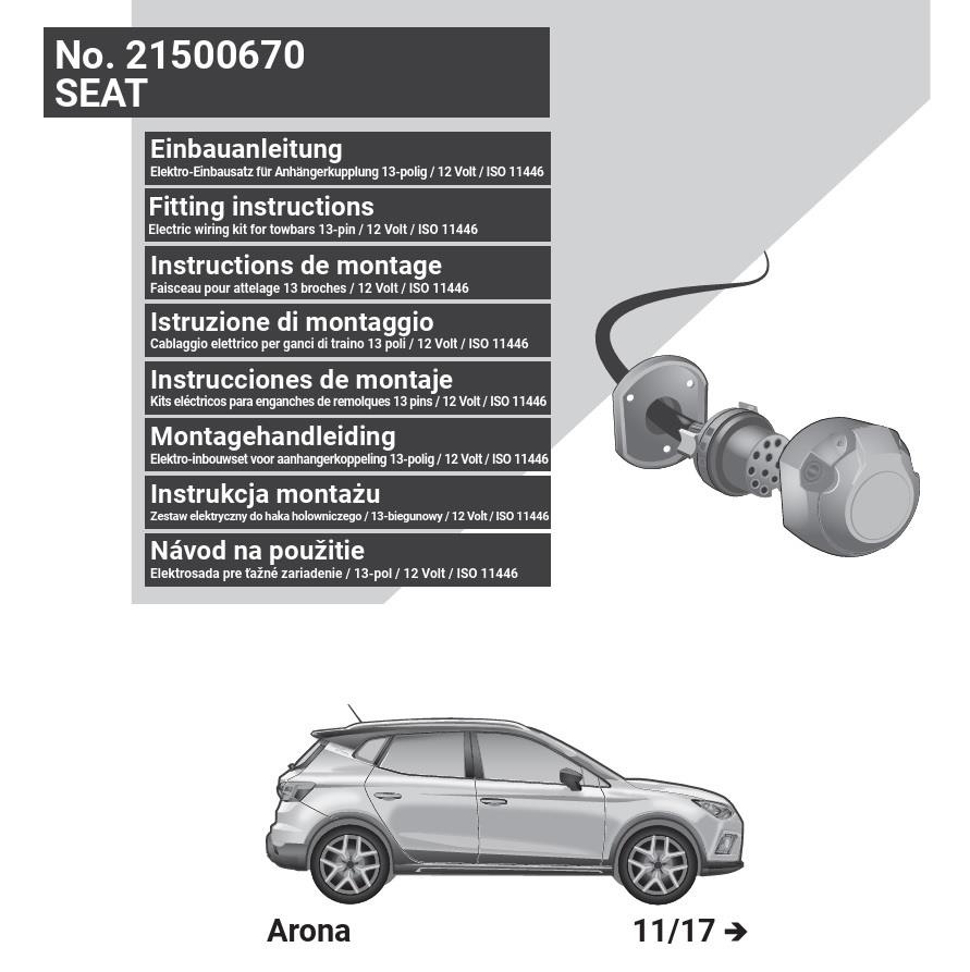 SEAT Arona 2024- Römork Tesisatı 13P