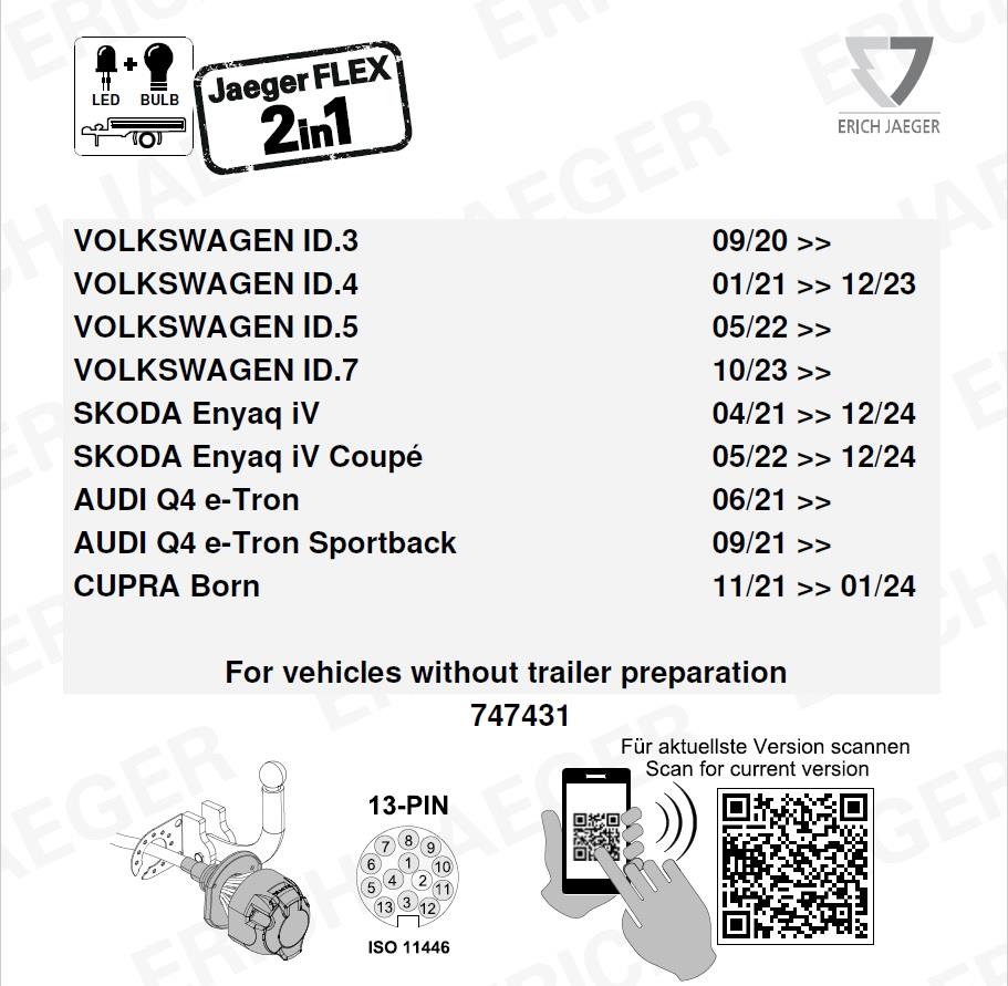 VOLKSWAGEN ID.4 Römork Tesisatı 13P