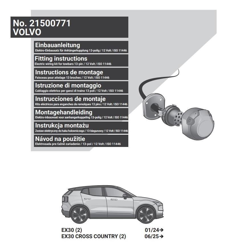 VOLVO EX30 2024- Römork Tesisatı 13P