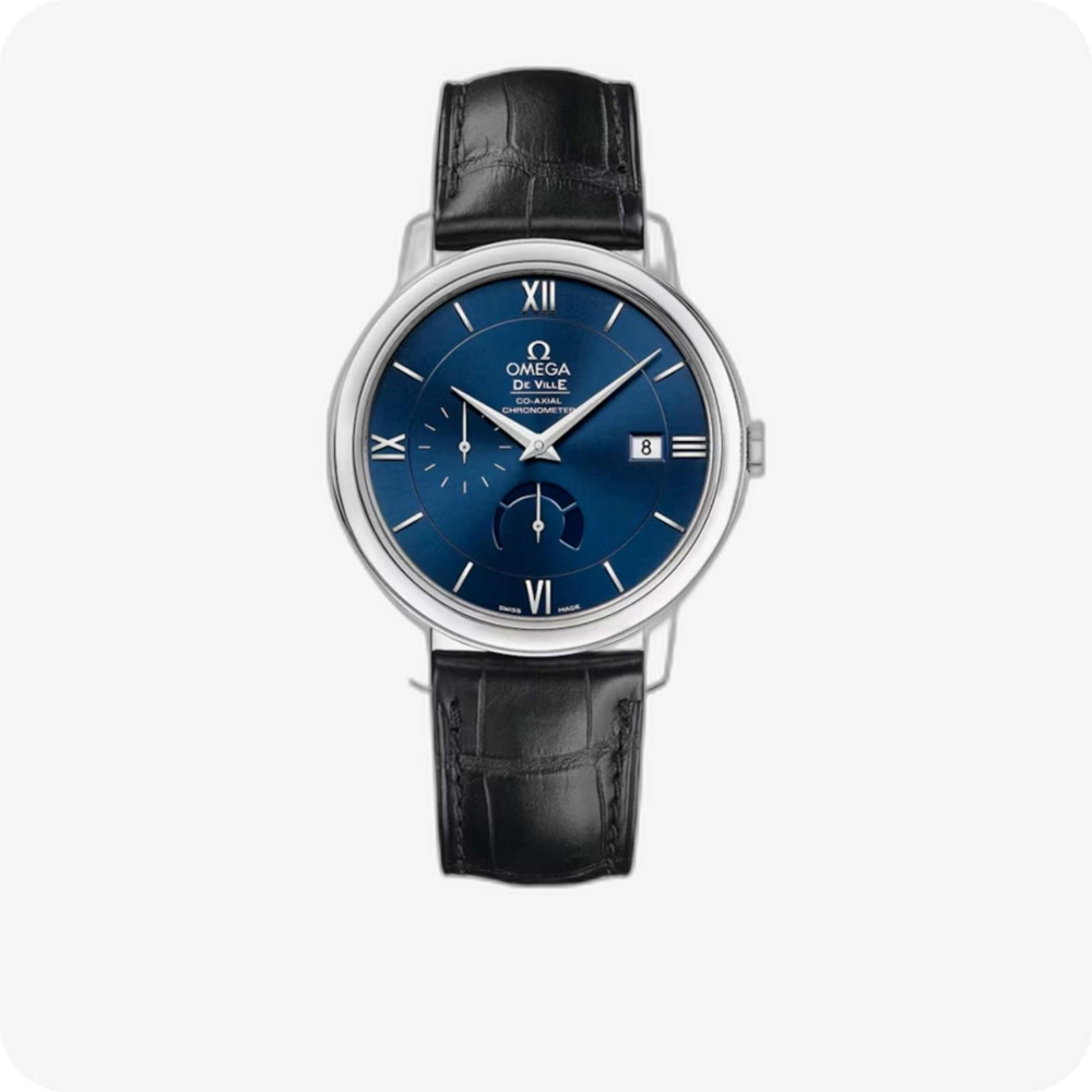 Omega De Ville PRESTIGE CO‑AXIAL CHRONOMETER POWER RESERVE 39.5 MM