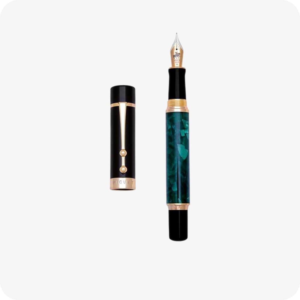 Piguet TAURUS Marble Vert Fountain Pen (Green)