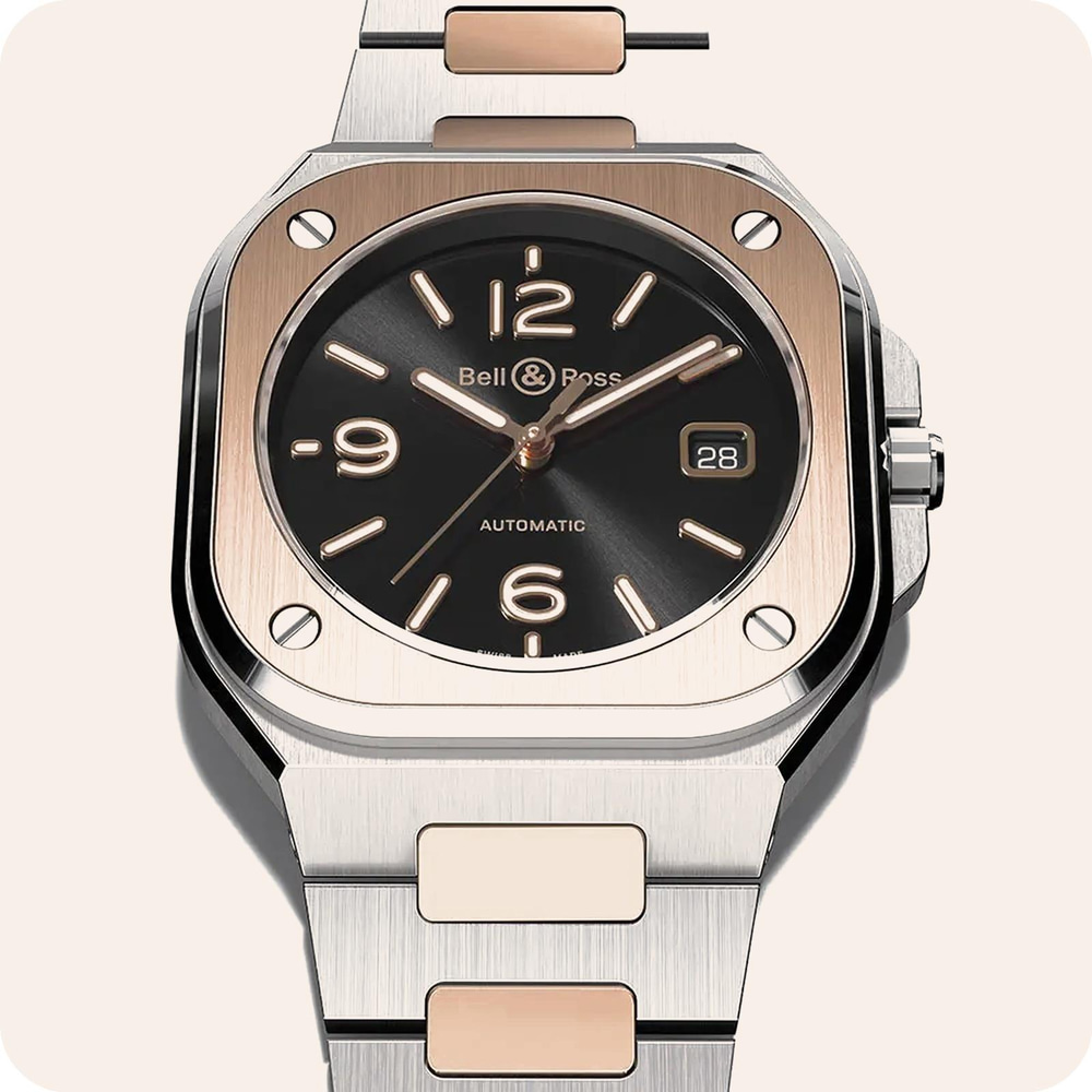 Bell & Ross Urban Auto Black Steel & Gold