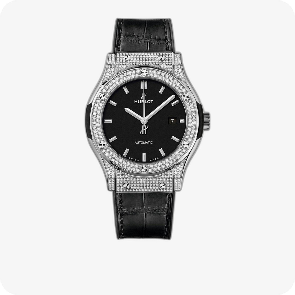 Hublot Classic Fusion Titanyum Pavé