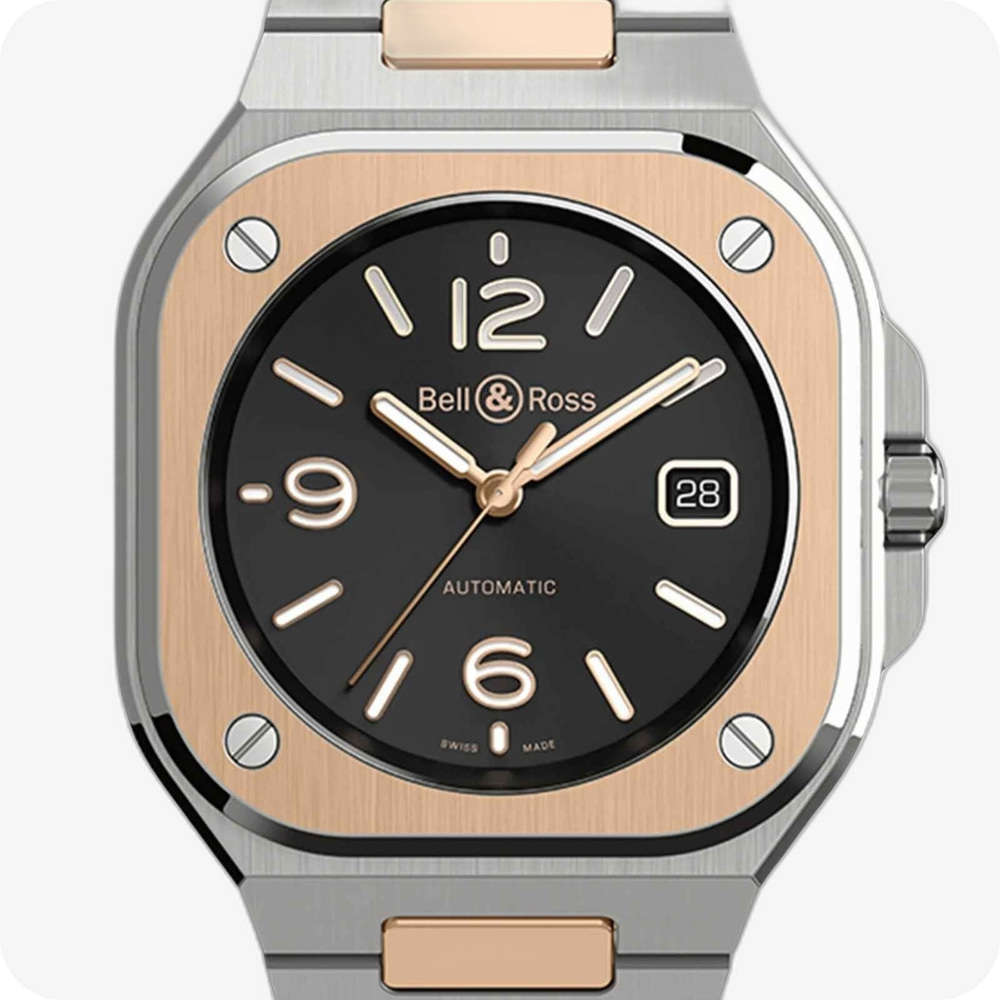 Bell & Ross Urban Auto Black Steel & Gold