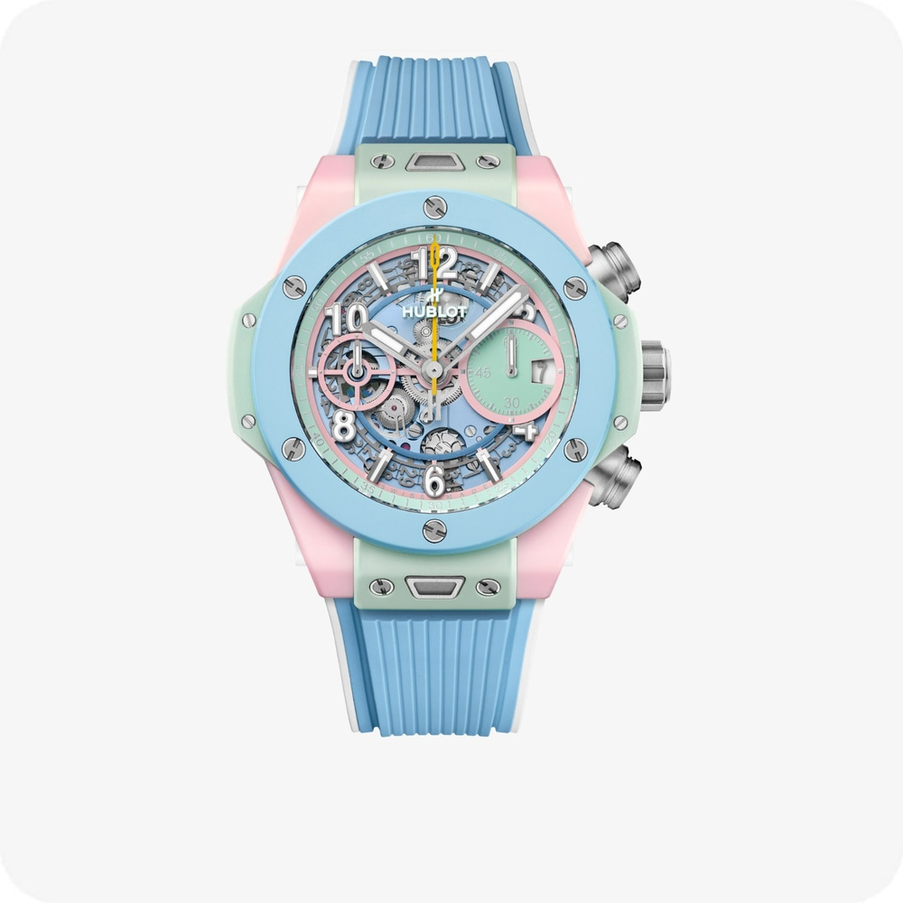 Hublot Big Bang MECA-10 Big Bang MECA-10 Frosted Carbon Sky Blue