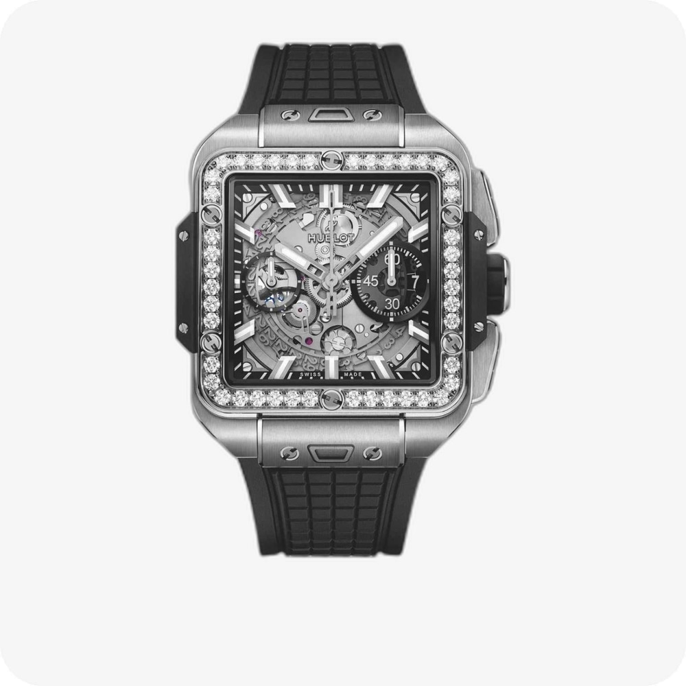 Hublot Square Bang Unico Titanium Diamonds