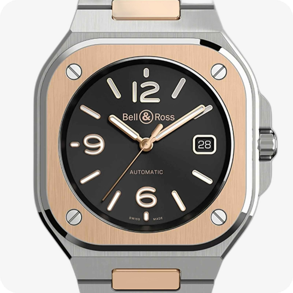 Bell & Ross Urban Auto Black Steel & Gold